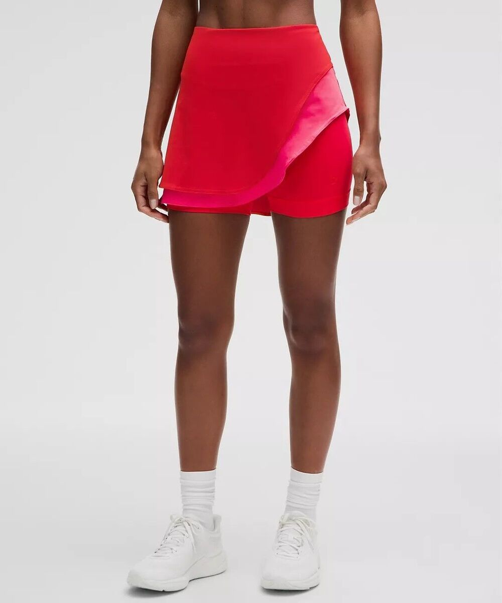 Lululemon Asymmetrical Layered Skirt High Rise Hot Heat Tennis Womens Size 4